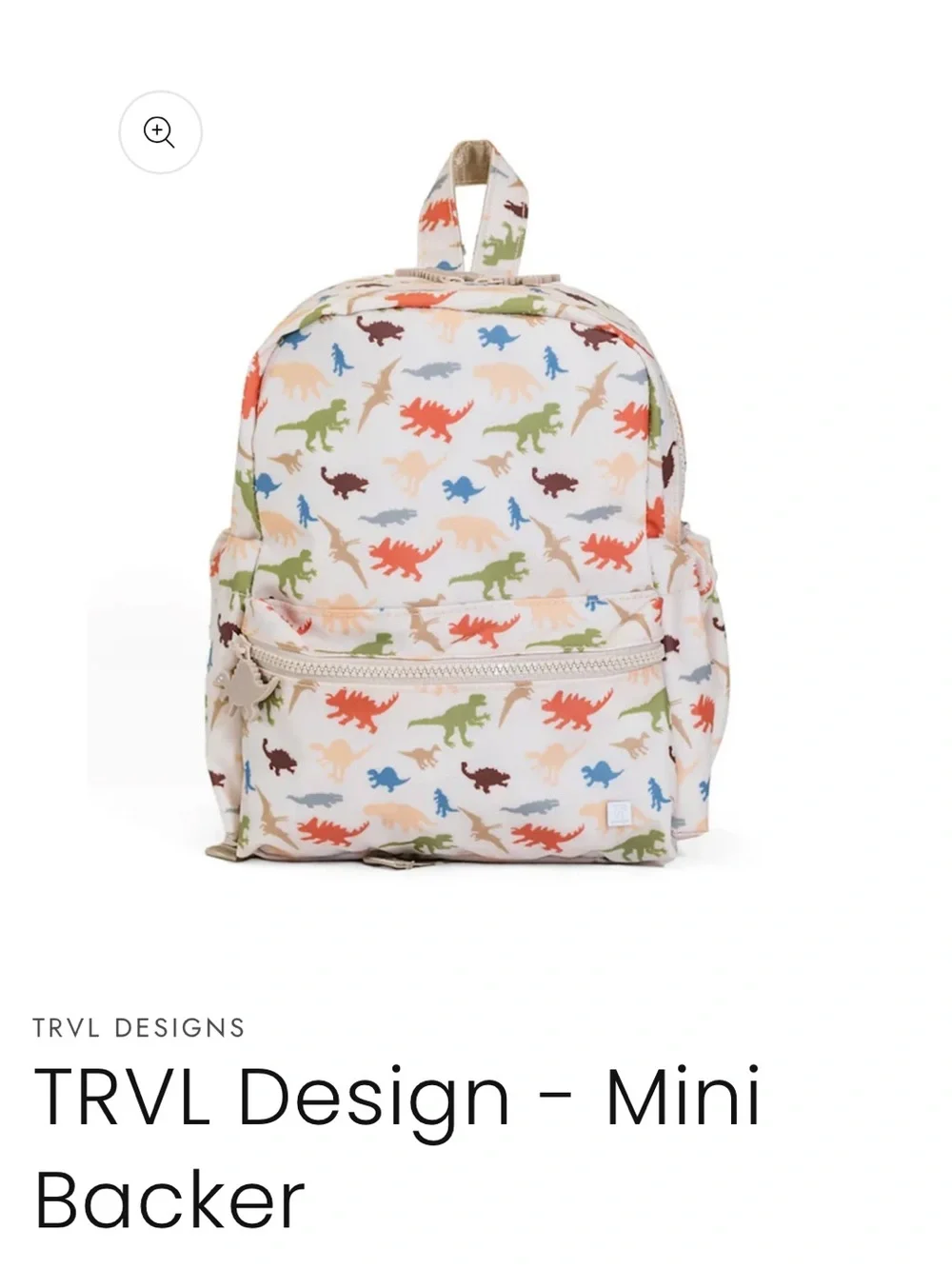 Mini Backpack in Multicolor Dinosaur Print